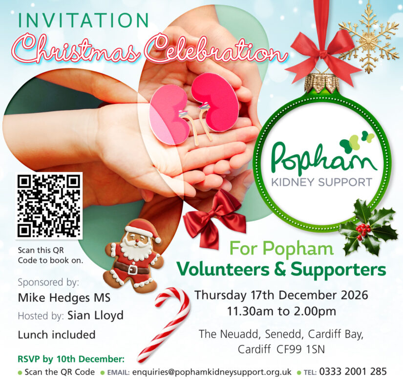 Kidney Disease in Wales: A Year in the Life of Popham Kidney Support – Volunteers, Patient Voices and Community Impact